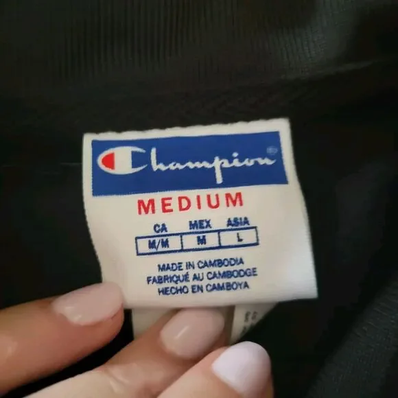 Track Jacket Champion Size M Neon Color Patched Arms Y2k Blokecore